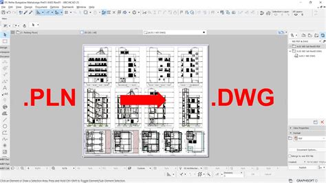 ARCHICAD DWG export beállítások