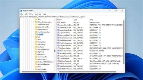 Windows Registry Editor