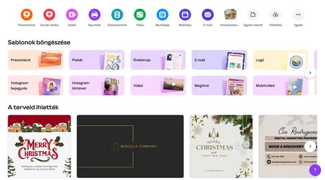 Canva logó és felület