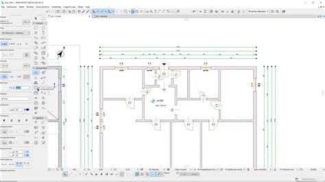 Archicad fal metszés