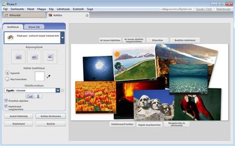 Picasa kollázs képaláírásokkal