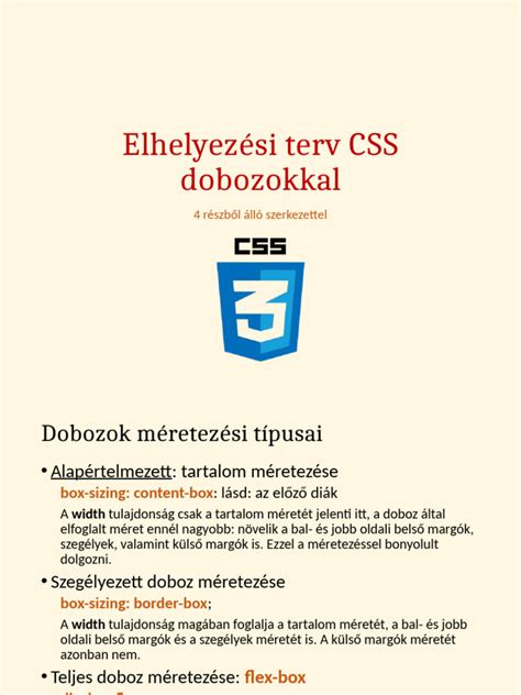 CSS dobozmodell