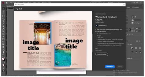 InDesign mesteroldal példa