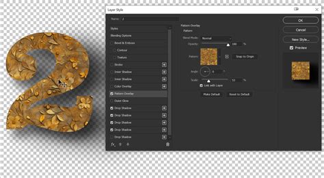 Vetett árnyék effektus Photoshopban
