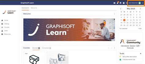Graphisoft Learn Portal felület