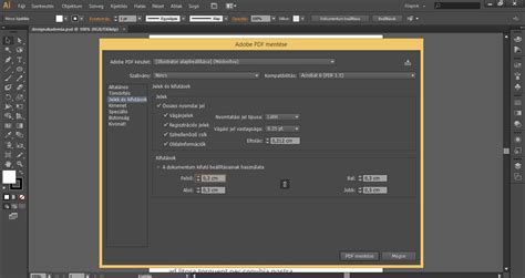 Körvonalak és kitöltések beállítása InDesignban