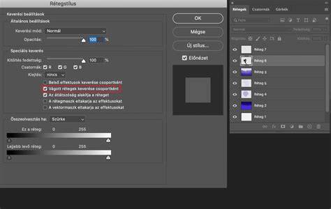 Rétegek egyesítése a Photoshopban