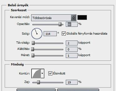 Photoshop alakzat kombinációs opciók
