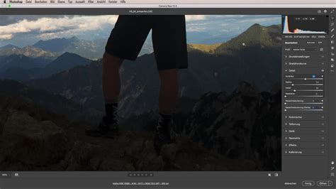RAW kép feldolgozása a Camera Raw segítségével