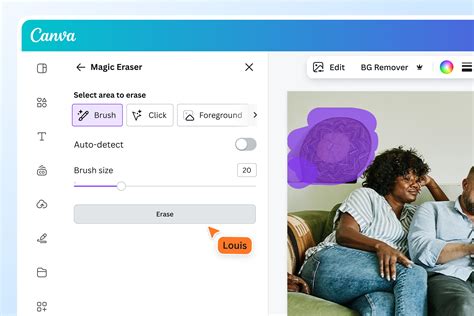 Canva Magic Eraser funkció