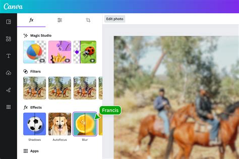 Canva blur effektusok