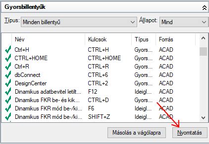 Photoshop billentyűparancsok testreszabása felület