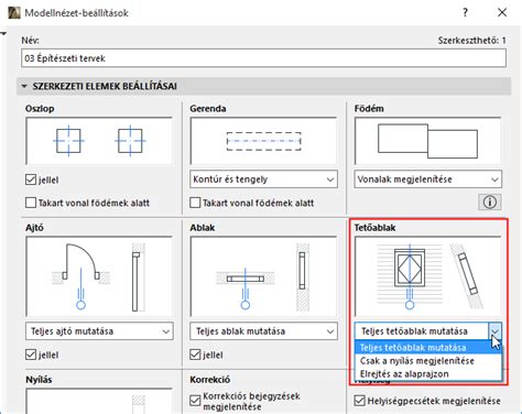 ArchiCAD sarokablak és tetőablak eszköz
