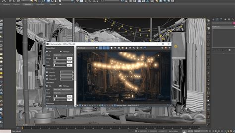 V-Ray Frame Buffer és Proportion Guides