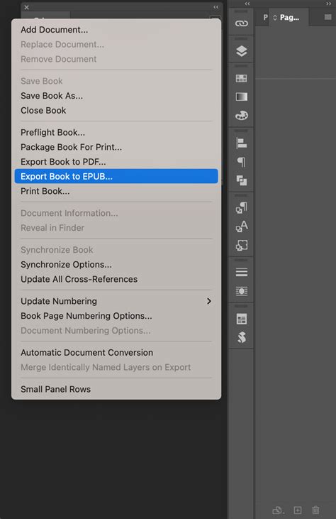 EPUB export InDesignban