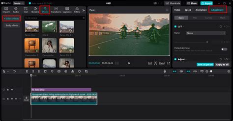 Áttűnés hozzáadása Photoshop videószerkesztésben