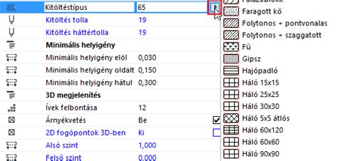 GDL szerkesztő felület Archicadben
