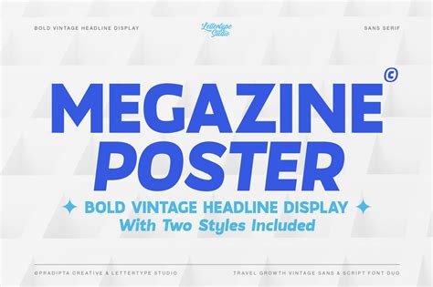 Megazine Poster by Lettertype Studio