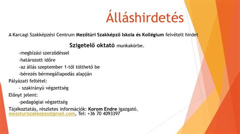 Grafikus álláshirdetés minta