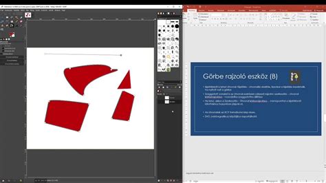 GIMP Útvonalak eszköz használata
