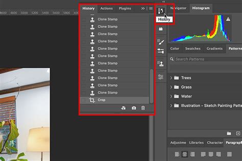 Photoshop History panel
