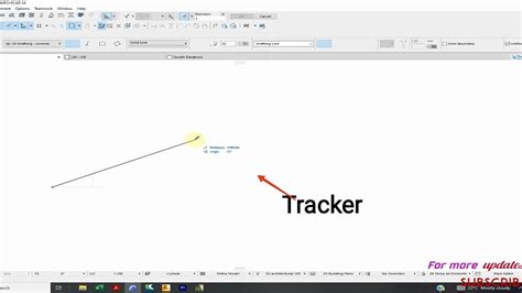 Archicad Követő (Tracker) felület