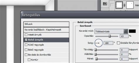 Photoshop Munkalevek beállításai ablak