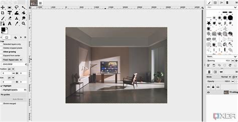 GIMP ecset paraméterei: méretarány, kiemelkedés, gamma