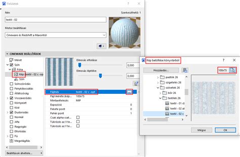 Archicad fal felületek és textúrák