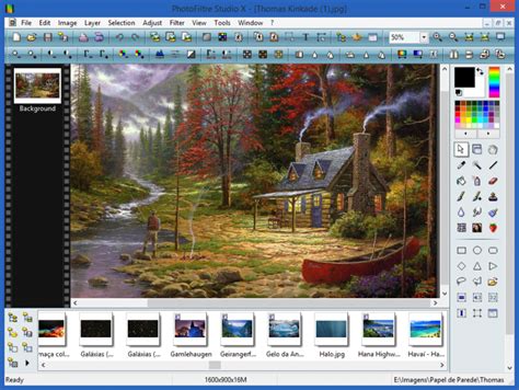 PhotoFiltre Studio X felület