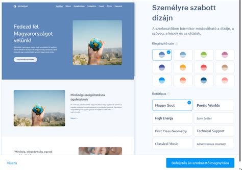 Weboldal sablon példa