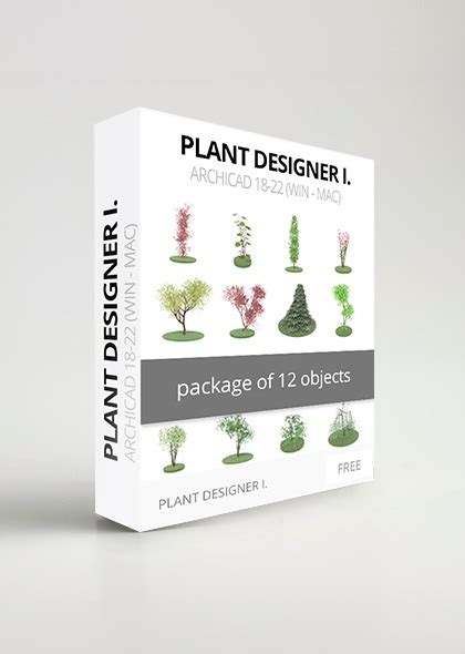 ArchiCAD Plant Designer III. Collection - példa növények