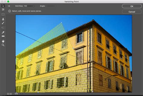 Photoshop Vanishing Point funkció