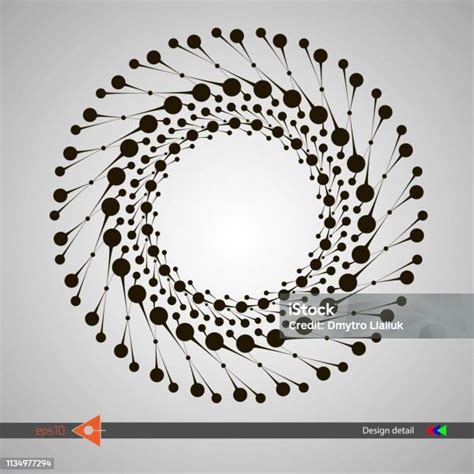 Absztrakt illusztráció spirálokkal