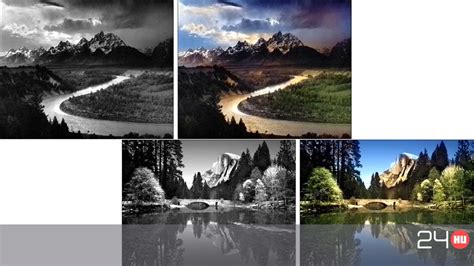 Régi fekete-fehér fotó színezés előtti és utáni összehasonlítása