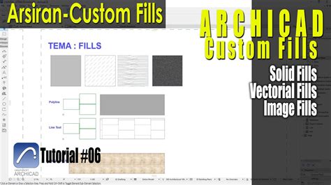 Archicad kitöltés (Hatch) beállítások