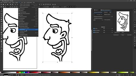 Inkscape színkerék és kitöltés/kontúr panel