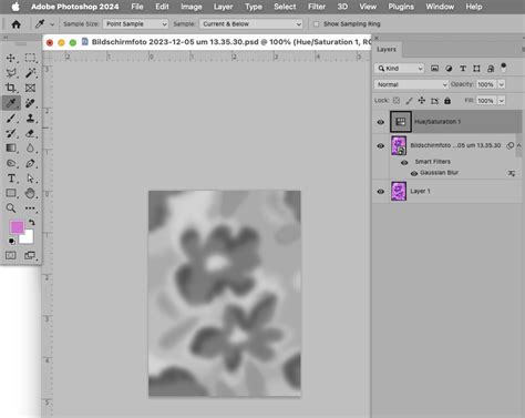 Adobe Photoshop felület rajz effekt beállításokkal