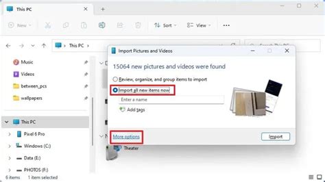 RAW képek importálása és katalógusozása