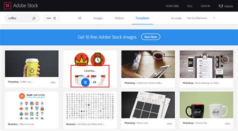 Adobe Stock sablonok