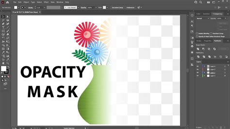 Illustrator Opacity Mask létrehozása