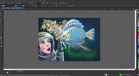 CorelDRAW rétegkezelés illusztráció