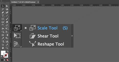 Illustrator Scale Tool használata