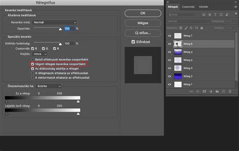 Rétegek egyesítése Photoshopban