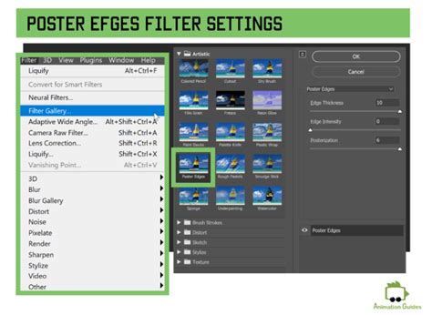 Photoshop Filter Gallery - Poster Edges