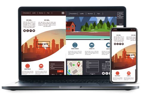Illusztráció különböző mockup típusokról (logó, weboldal, csomagolás)