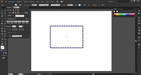 Illustrator példa szaggatott körvonalakkal és átlátszatlansággal