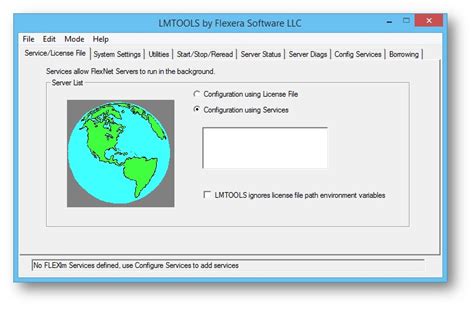 License Manager Tool felület