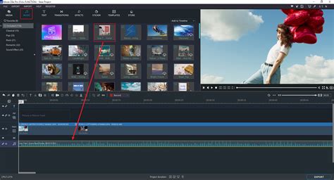 A Windows Movie Maker felhasználói felülete