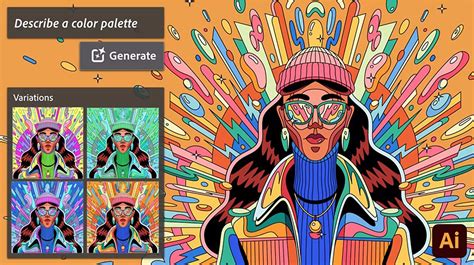 Illusztráció az Adobe Illustrator ecsetpalettájáról